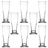 Jogo 8 Copos Tulipa para Cerveja Chopp Nadir 300ml Vidro