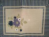 Jogo Americano 30cm x 40cm Flor Azul - Raner