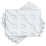 Jogo Americano - Abstrato com 4 peças - 1063Jo - Allodi