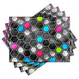 Jogo Americano - Abstrato com 4 peças - 680Jo - Allodi