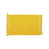 Jogo Americano Campestre Jacquard com 2 Peças Amarelo - Artesanal teares