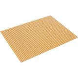 Jogo Americano com 4 Peças Bambu Anji Amarelo/Bege