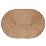 Jogo Americano de Mesa Requinte Oval Palha - Kit com 12 Un - Tessi