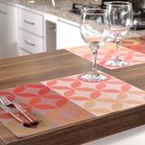 Jogo Americano de Mesa Tramex Vermelho - Kit com 12 Un - Bene casa