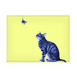 Jogo americano decorativo, criativo e descolado Gato amarelo - tamanho 30 x 40 cm - Colours creative photo decor