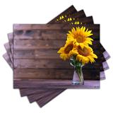 Jogo Americano - Flores com 4 peças - 862Jo - Allodi