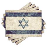Jogo Americano - Israel com 4 peças - 489Jo - Allodi