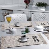 Jogo Americano Jacquard 2 Peças 30x45cm Natural - Artesanal teares