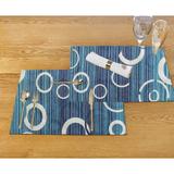 Jogo Americano Jacquard Tripolli 2 Peças 30x45cm Asteca Azul - Ecaza