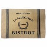 Jogo Americano La Selection Bistrot - texto preto - Yaay