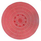 Jogo Americano Macromê Vermelho 41cm 6 Peças - Magizi