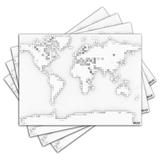 Jogo Americano - Mapa com 4 peças - 793Jo - Allodi