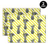 Jogo Americano Mdecore Abacaxi 40x28cm Amarelo