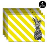 Jogo Americano Mdecore Abacaxi 40x28cm Amarelo