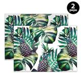 Jogo Americano Mdecore Abacaxi 40x28cm Verde