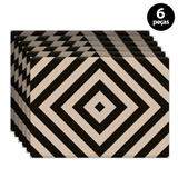 Jogo Americano Mdecore Abstrato 40x28cm Bege
