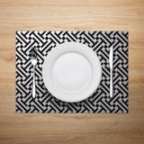 Jogo Americano Mdecore Abstrato 40x28cm P/B
