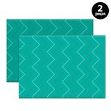Jogo Americano Mdecore Abstrato 40x28cm Verde