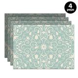Jogo Americano Mdecore Arabesco 40x28cm Verde