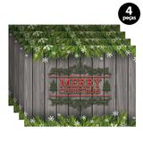 Jogo Americano Mdecore Feliz Natal 40x28cm Colorido