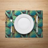Jogo Americano Mdecore Floral 40x28cm Verde