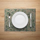 Jogo Americano Mdecore Floral 40x28cm Verde