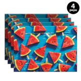 Jogo Americano Mdecore Melancias 40x28cm Azul