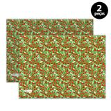 Jogo Americano Mdecore Natal Boneco de Neve 40x28 cm Verde