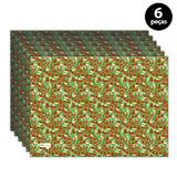 Jogo Americano Mdecore Natal Boneco de Neve 40x28 cm Verde