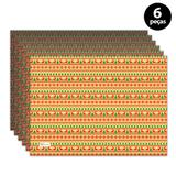 Jogo Americano Mdecore Natal Renas 40x28 cm Amarelo