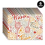 Jogo Americano Mdecore Pizza 40x28cm Colorido