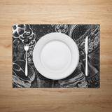 Jogo Americano Mdecore X-Burguer 40x28cm Preto
