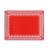 Jogo Americano Natalino Vermelho Retangular com Renas 45x35 - Cromus