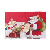 Jogo Americano Papai Noel Mesa Natal 34x48cm Vermelho - Cromus