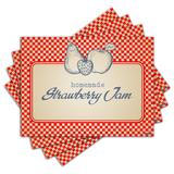 Jogo Americano - Strawberry Jam com 4 peças - 124Jo - Allodi