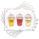 Jogo Americano - Suco com 4 peças - 1167Jo - Allodi