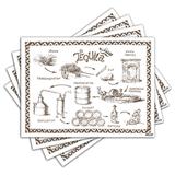 Jogo Americano - Tequila com 4 peças - 1146Jo - Allodi