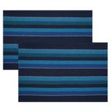 Jogo Americano Tropical 2 Peças 33x50cm Azul - Bordart