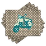 Jogo Americano - Vespa com 4 peças - 732Jo - Allodi
