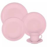 Jogo/Aparelho De Jantar Rosa 30 Peças Milenial - Porcelana Oxford