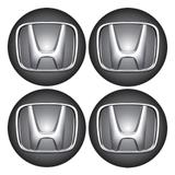 Jogo BOTTOM/ Emblema para Calota Honda 48MM Degrade 4 Pecas Resinado - Marcon - adesivos