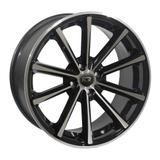 Jogo c/4 rodas aro 17x7,0 krmai k63 4x108 offset 32 bd (black diamond)