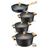 Jogo Caçarola e Frigideira 4pcs Ferro Fundido- Panela Mineira - Fumil - panela mineira
