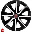 Jogo Calota Aro 14 Esportiva White Fiat Palio Uno Idea Strada Punto - Elitte