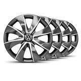 Jogo Calota Prime Grafite Prata Aro 14 VW Gol G5 - Elitte