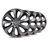 Jogo Calota Velox Grafite / Preta Aro 14 VW Gol G5 - Elitte