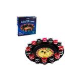 Jogo cassino shot com roleta drink bebida completo com 16 copos western