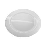 Jogo com 10 Pratos de Melamina Raso 28cm Branco Festa Cozinha - Bestfer