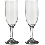 Jogo com 2 Taças para Champagne Frisante 210ml Vidro Nadir Windsor
