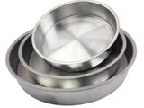 Jogo Com 3 Formas Redondas Para Bolo Alta Em Aluminio - Líquida panelas